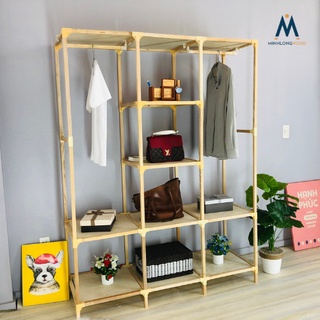 Tủ gỗ đựng quần áo MinhlongwoodHN