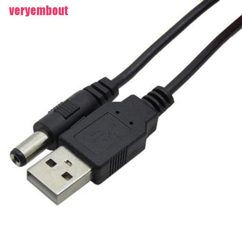 Dây Cáp Chuyển Đổi Đầu Usb Sang Cổng 2.5 3.5 4.0 5.5mm 5v Dc