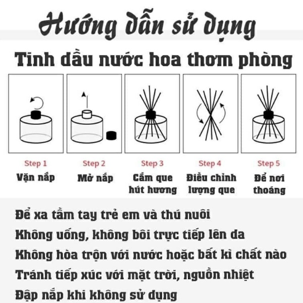 Tinh dầu thơm phòng AROMA 50ml hương dịu dàng kèm que gỗ hoa khô trang trí để phòng khách ngủ ô tô tủ bàn [CEC Store]