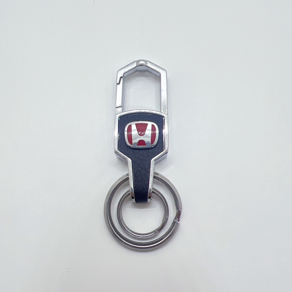 Móc treo chìa khóa xe trang trí MK01 chất liệu hợp kim bọc da gắn logo các hãng xe Toyota,Ford,Mazda,Kia...