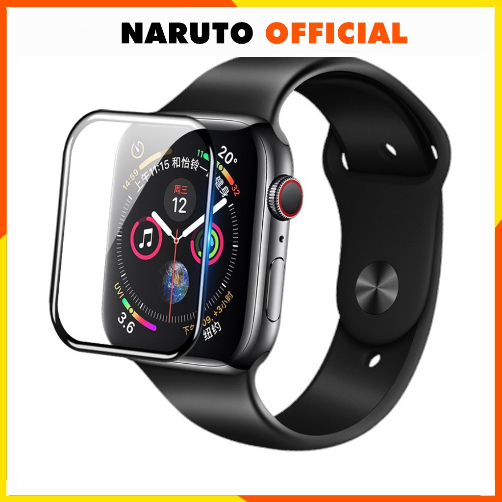 Kính cường lực apple watch Nano Bóng Trong Suốt đủ size 38 40 42 44mm Series 1 2 3 4 5 6 chống trầy xước bảo vệ màn hình