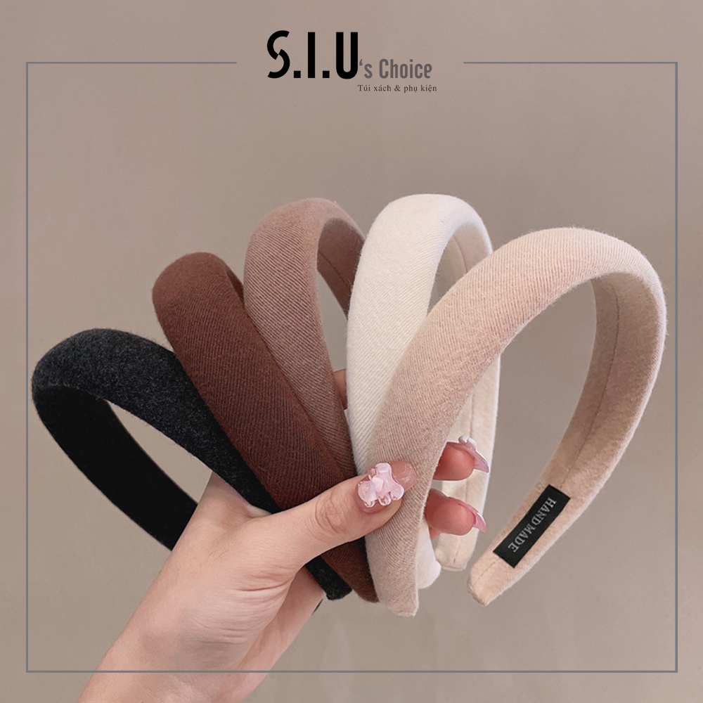 Bờm tóc/băng đô tiểu thư sang chảnh dày phong cách Hàn Quốc cao cấp Siu's Choice- SIUPK5