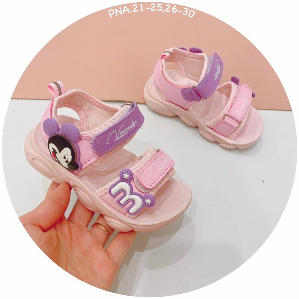 [RẺ VÔ ĐỊCH] Sandan bé gái mickey, da mềm, êm chân, kiểu dáng thể thao B2