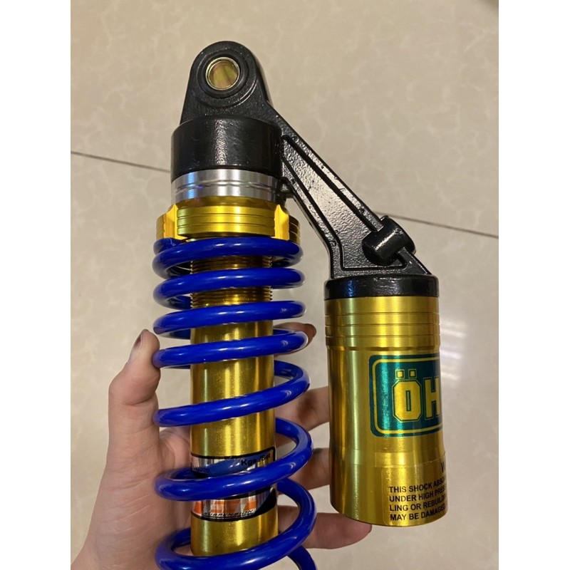 Phuộc sau nhún sau Ohlins bình dầu cho các con xe tay ga Ab Nouvo 4-5-6 PCX NVX vision Click Vario Janus ...