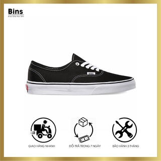 Giày thể thao Van classic nam nữ, Giày vải basic màu đen