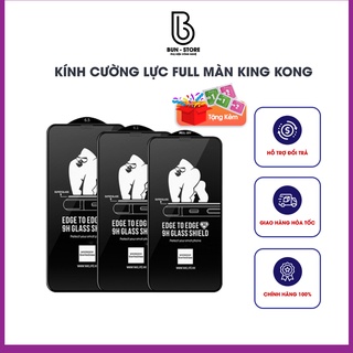 Kính Cường Lực Iphone KingKong Full Màn Chống Bụi Màng Loa, Chống Nước, Chống Vỡ Cạnh Phù Hợp Với Các Dòng Iphone