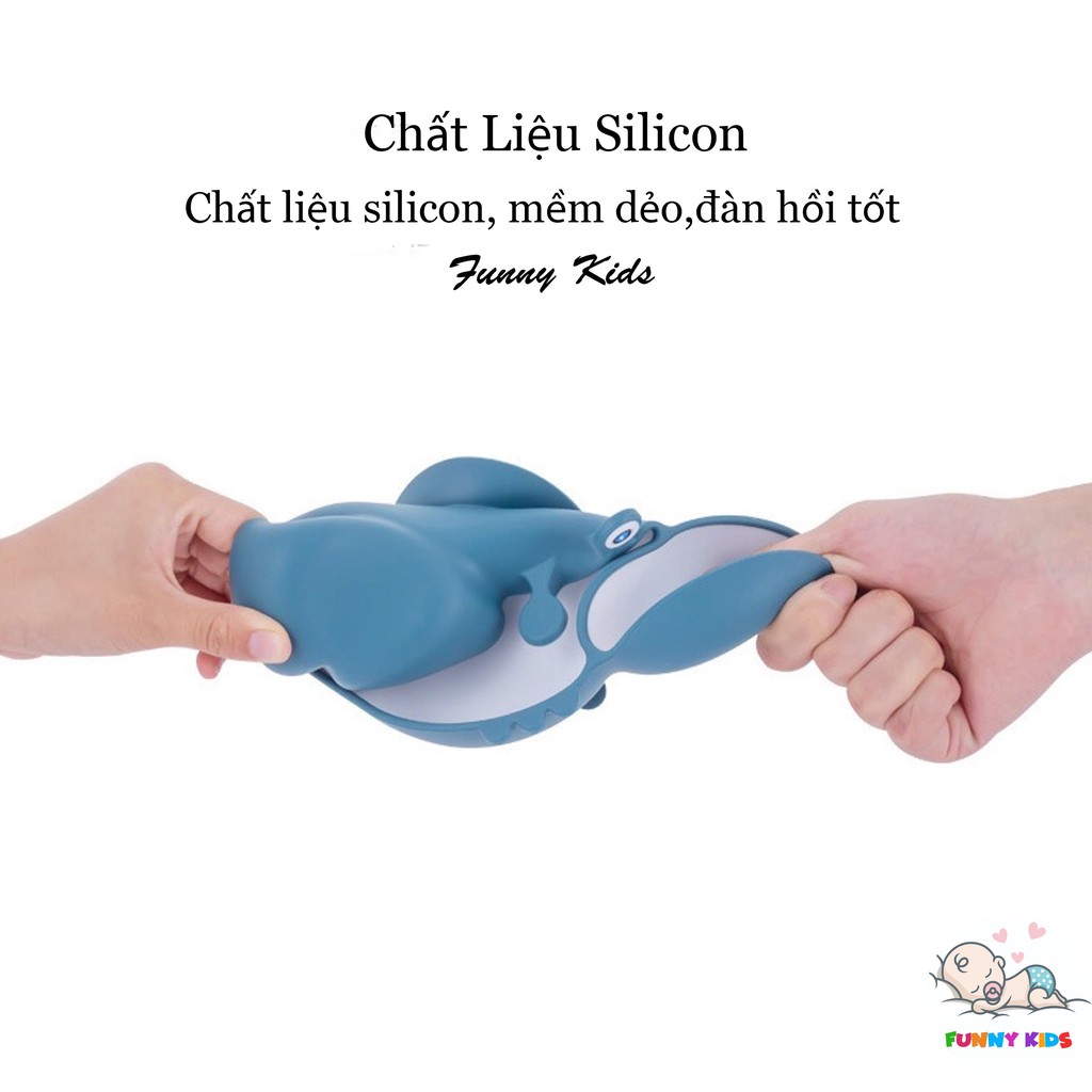 Khay ăn dặm Silicon siêu mềm hình Cua ngộ nghĩnh, Funny Kids