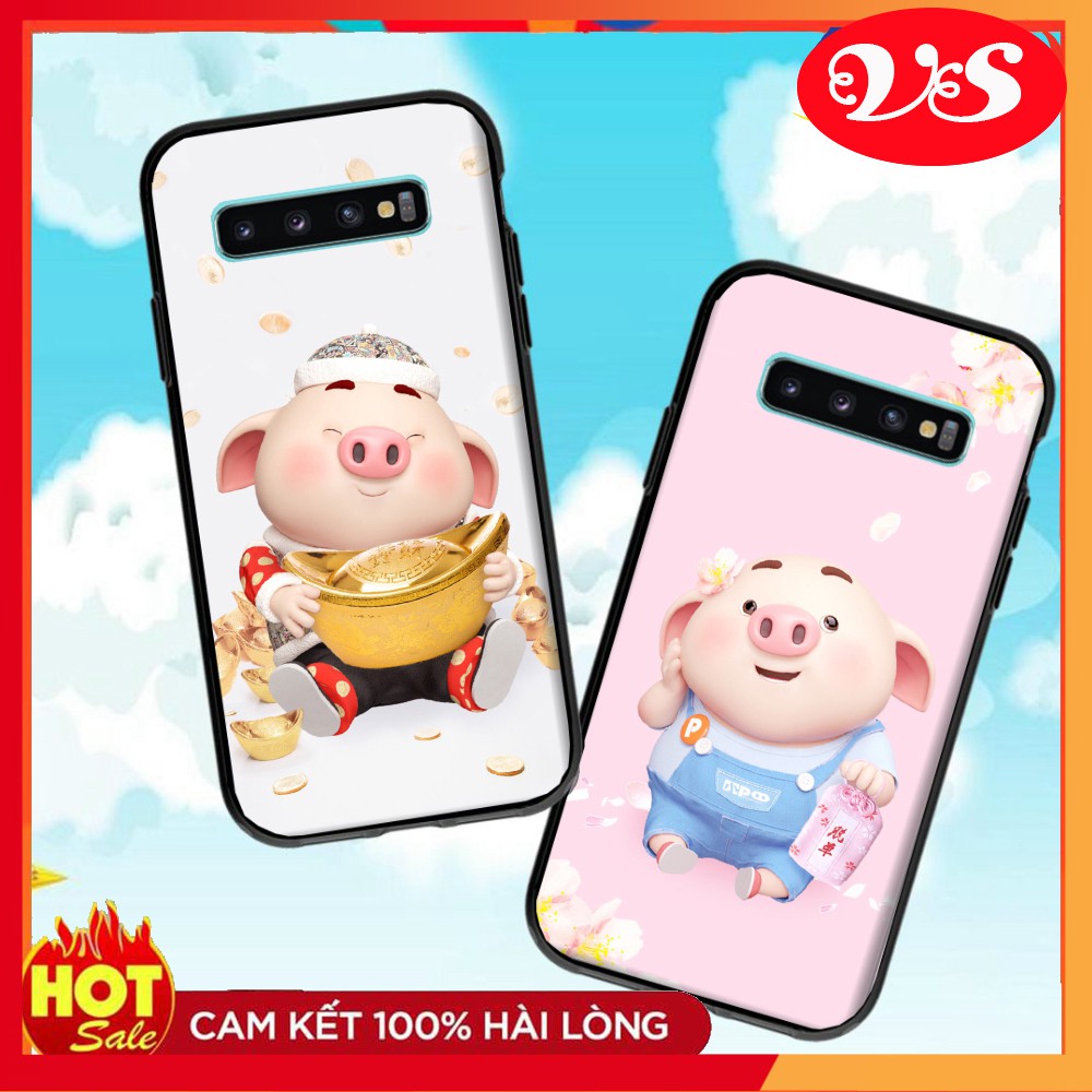 [ Hot Trend ] Ốp lưng Samsung Galaxy S10 Plus / S10 / S9 Plus / S9 / S8 Plus / S8 / S7 Edge hình Heo Con Dễ Thương 04