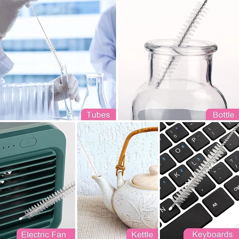 1 Bàn Chải Vệ Sinh Ống Hút Thủy Tinh Bằng Thép Không Gỉ Mềm Mại Dành Cho Trẻ Em