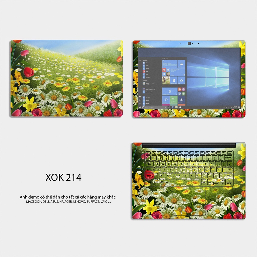 Miếng Dán Laptop Chủ Đề PHONG CẢNH THIÊN NHIÊN - Skin Dán Laptop CẮT SẴN theo từng MODEL máy