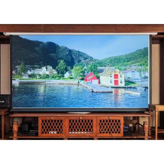 Màn chiếu phim điều khiển từ xa 120 inch tỷ lệ 16:9