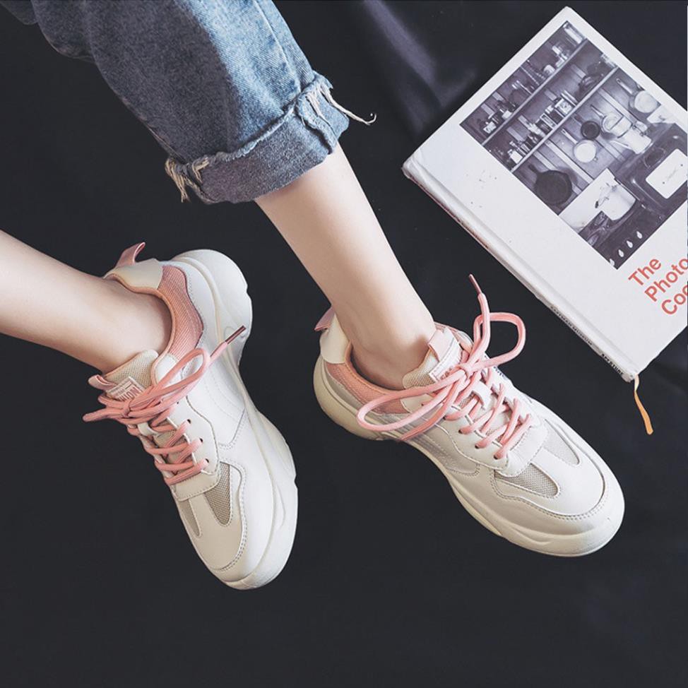 Giày Sneaker Nữ TOPSHOES MS12 Giày Thể Thao Nữ Đế Êm Form Nhẹ Với Phối Màu Trẻ Trung Chính Hãng TOPSHOES Size 36 - 39