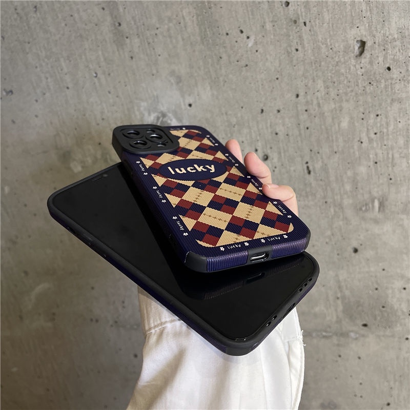 Ốp Điện Thoại Silicon In Hình Nhãn May Mắn Cho IPhone 12 13 11 Pro Max X Xs Max Xr Sjd4