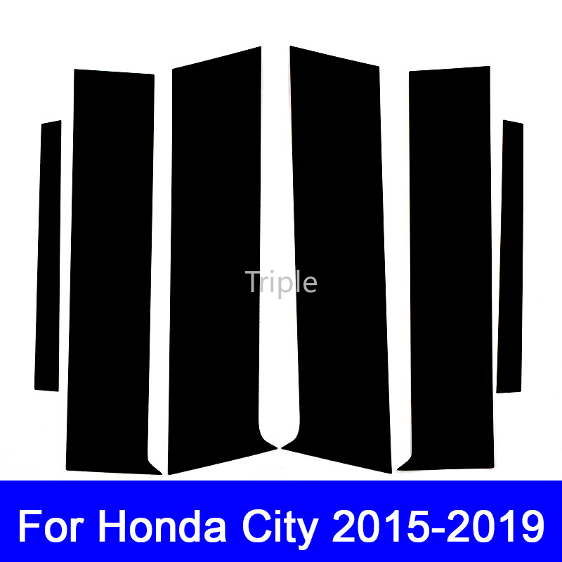 Set 6 miếng dán kính chắn gió xe ô tô honda city 2015-2019