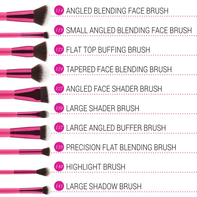 TÁCH LẺ💕 Bộ cọ BH Cosmetics Sculpt And Blend Fan Faves 10 Piece Brush Set