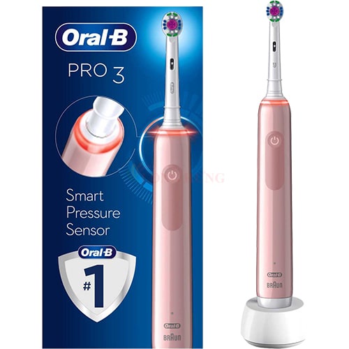 Bàn chải điện Oral-B Pro 3 3000 3D White - Hàng nhập khẩu