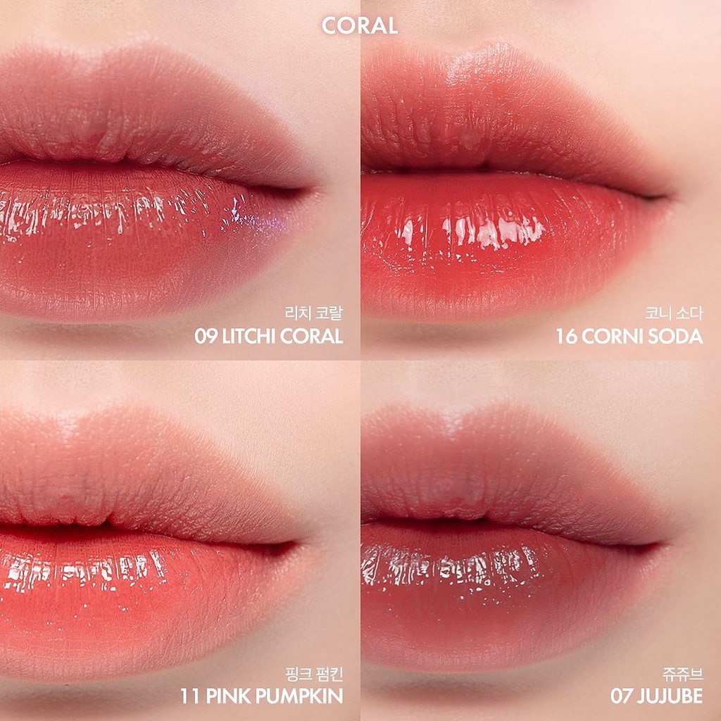 [Full 33 màu] Son Tint Bóng, Siêu Lì, Căng Mọng Môi Hàn Quốc Romand Juicy Lasting Tint 5.5g