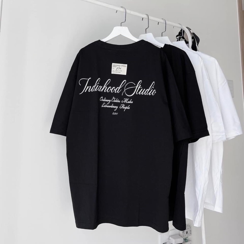 (có sẵn) Áo thun Tay lỡ Form rộng Indiahood unisex (nam nữ mặc được)