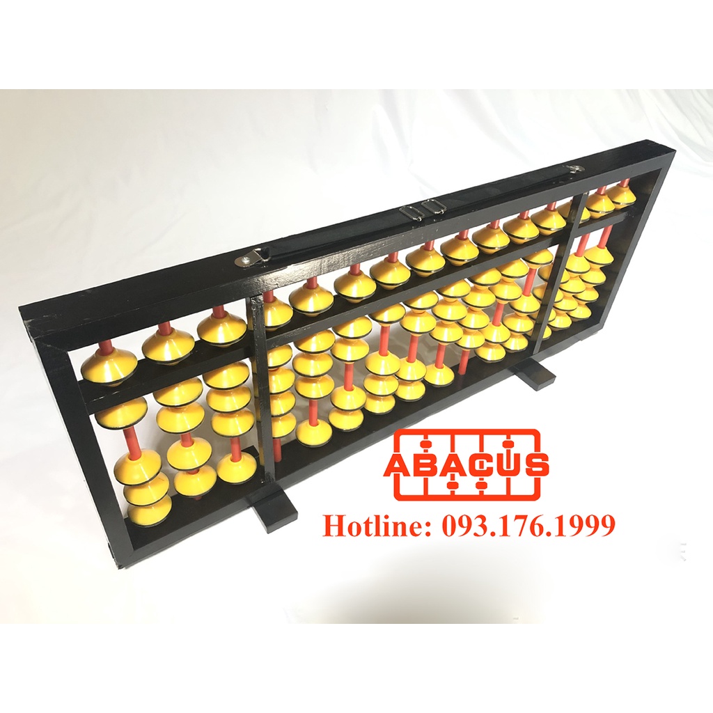 Bàn tính soroban giáo viên 13 cột - Sỉ lẻ bàn tính gẩy, mix màu và in logo theo yêu cầu, size 70cm x 30cm treo tường