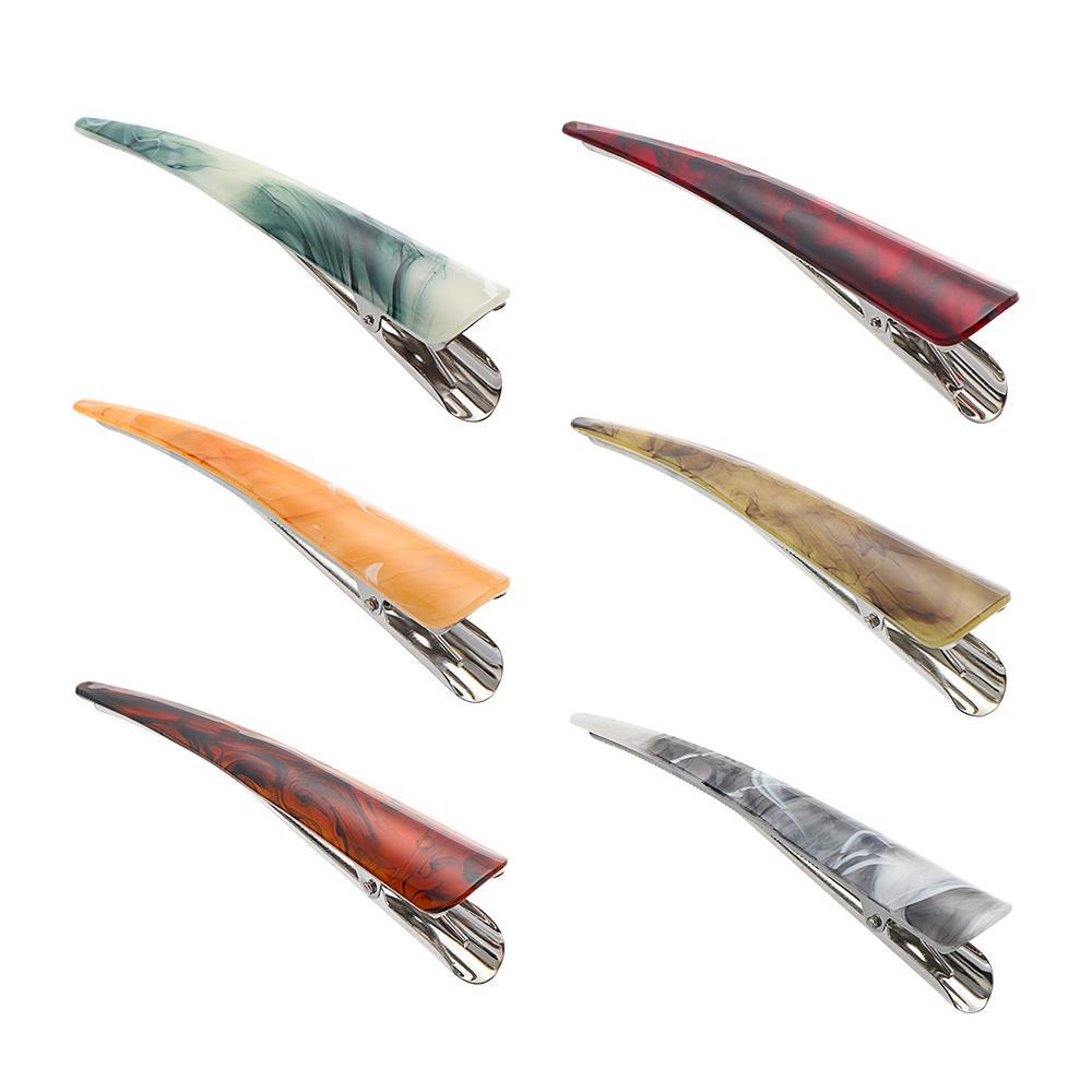 Kẹp Tóc Cá Sấu Cỡ Lớn Bằng Acrylic Chuyên Dụng Cho Salon