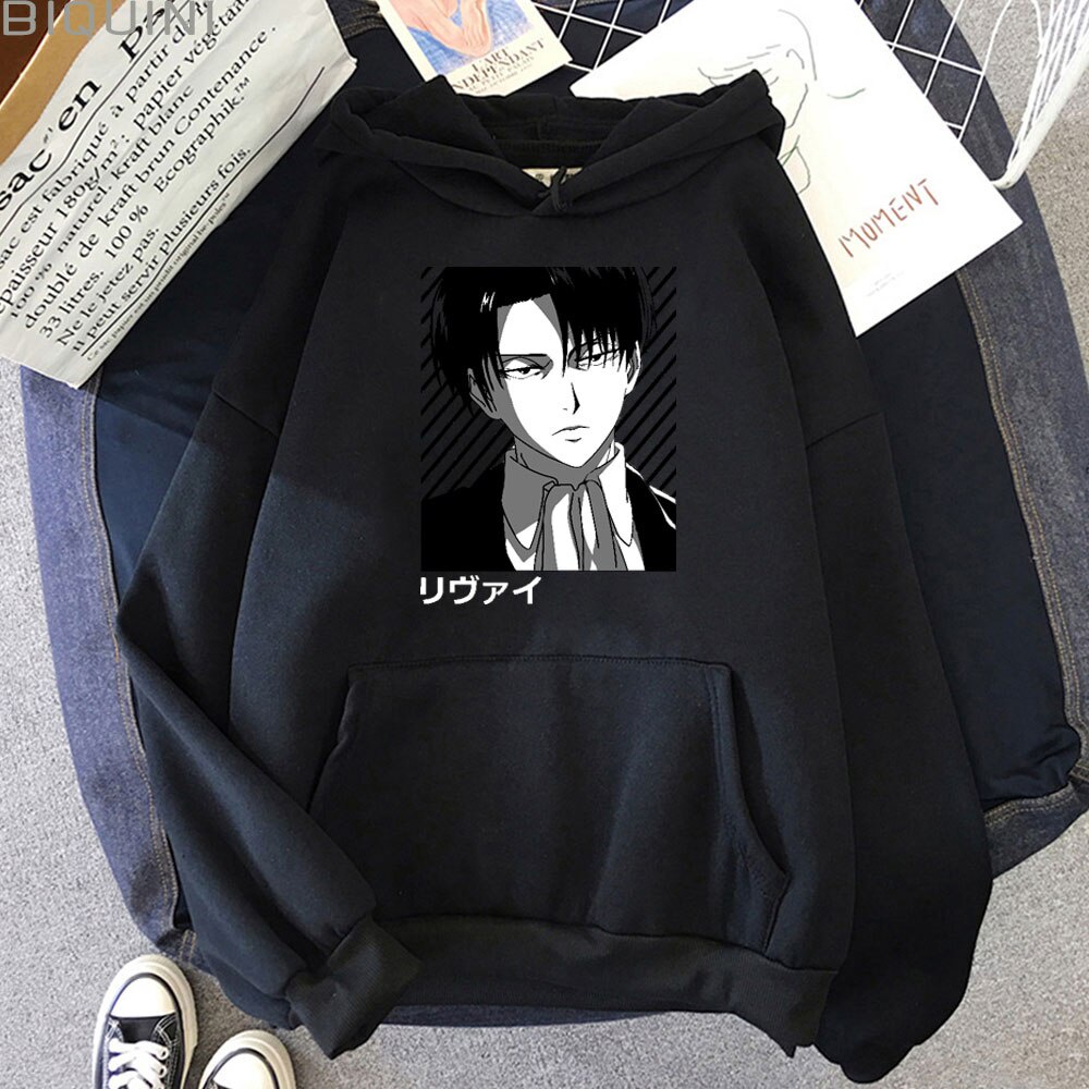 🔥HOT HOT🔥 BST ÁO Hoodie Dáng Rộng In Hình Anime Attack On Titan Thời Trang Cho Nam