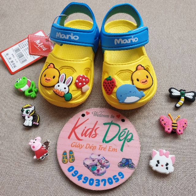 Giày Sandal xốp quai dán MARIO phiên bản 2020 siêu đáng yêu cho bé 1-5 tuổi