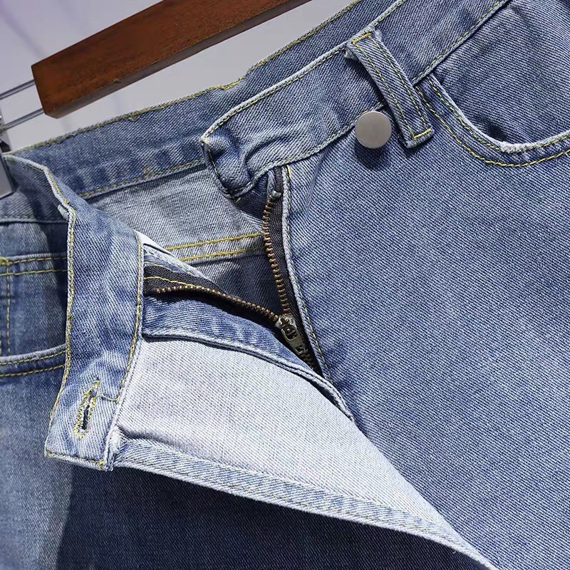 Quần váy jeans - quần giả váy - chân váy ngắn bò vạt chéo(có ảnh thật)(có bigsize 100kg)