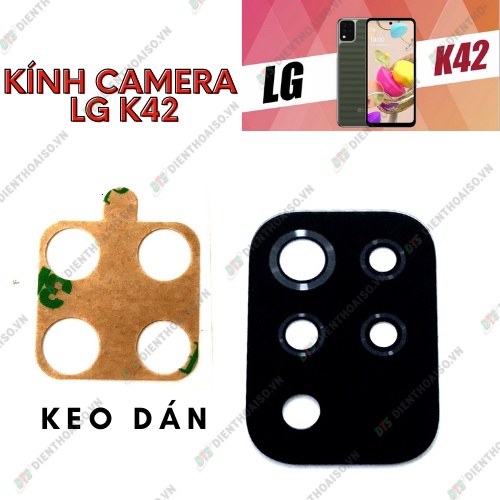 Mặt kính camera lg k42 có sẵn keo