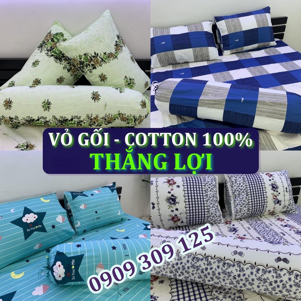 Vỏ gối nằm, ôm cotton Thắng Lợi chính hãng ( ảnh thật) | WebRaoVat - webraovat.net.vn