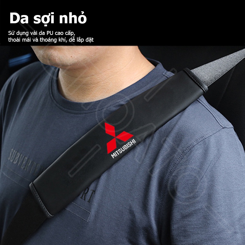 GTIOATO Da DâY Đai An ToàN Ô Tô CàI DâY An ToàN Ô Tô BọC DâY An ToàN Xe HơI Phụ KiệN Ô Tô Trang Trí Oto Phụ KiệN BêN Trong Ô Tô Cho Mitsubishi Xpander Attrage Outlander Mirage Triton Pajero Xpander Cross