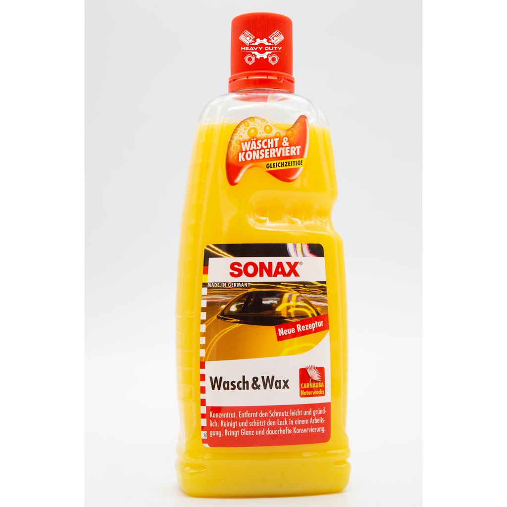 Xà Bông Rửa Xe Và Phủ Wax - Sonax Wash &amp; Wax Concetrate 1L