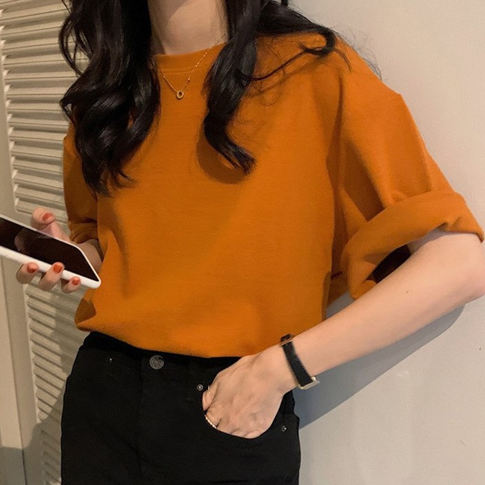 Áo thun tay ngắn phong cách Hàn Quốc dành cho nữ