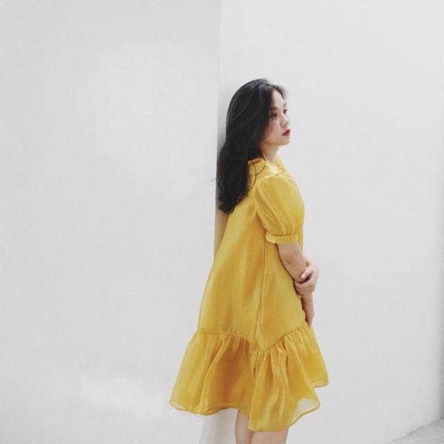 Đầm Organza kính đuôi cá