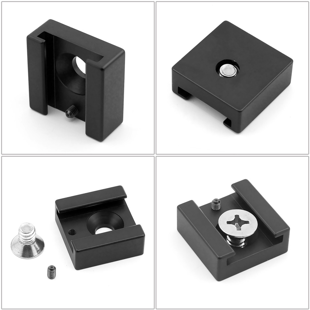 Đế Gắn Máy Ảnh Bằng Hợp Kim Nhôm XT-XINTE Kèm Ốc Vít 1 / 4 "Chuyên Dụng Cho Đèn Flash / Micro / Đèn LED