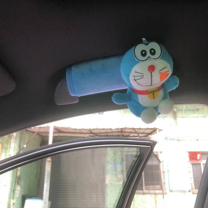 Bọc bảo vệ tay nắm cửa xe hơi/ tay phanh hình búp bê hoạt hình dễ thương mới phổ biến