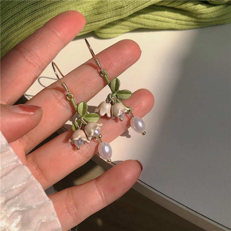 Trang Sức Thương lan quyết hoa lan nhỏ vòng tay dây chuyền khuyên tai