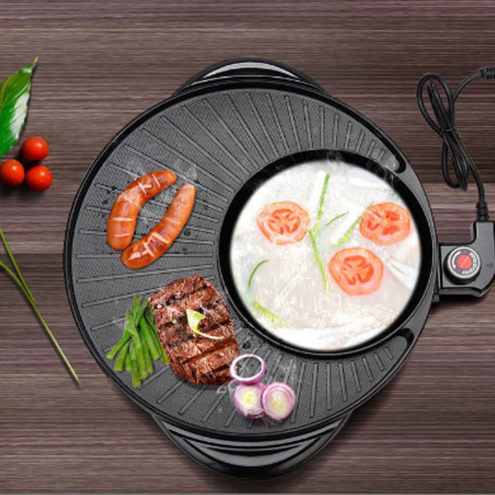 Nồi Lẩu Điện Bếp Nướng Đa Năng 2 Trong 1 -TULY