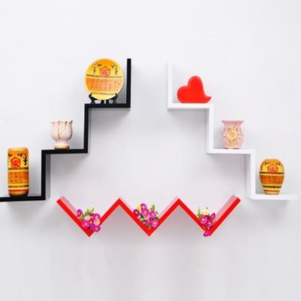 Kệ trang trí FREESHIP kệ trang trí treo tường bậc thang