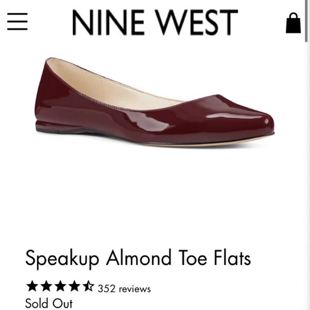 Giày búp bê nữ. giày bệt nữ NINEWEST AUTH
