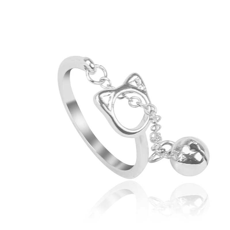 Nhẫn Hở Hình Dấu Chân Mèo Dễ Thương Có Thể Điều Chỉnh Cho Nữ