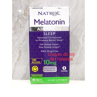 Date T6/2025_ Natrol Melatonin 10mg 100v của Mỹ
