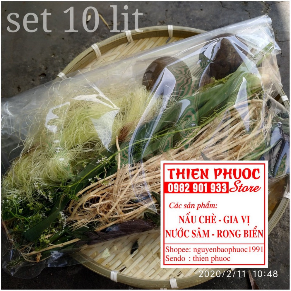 Sâm thảo mộc - set nguyên liệu tươi nấu nước sâm - 5 lít nk033