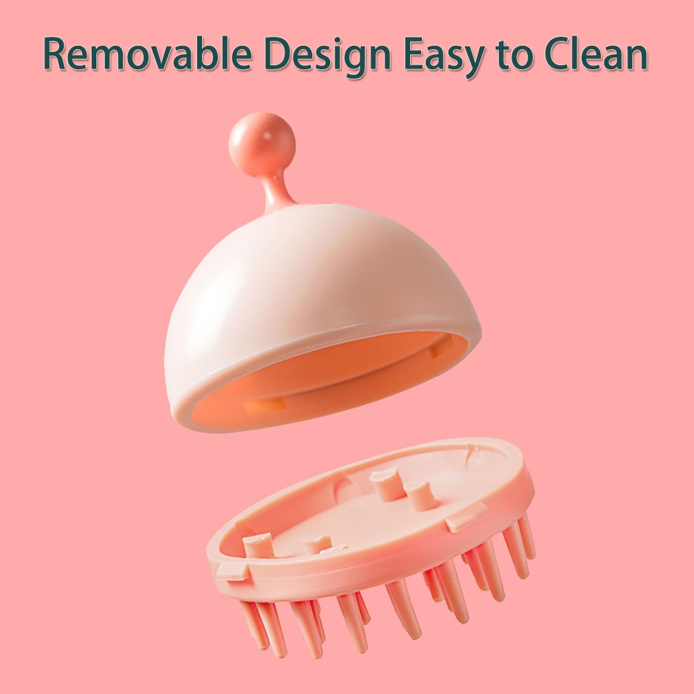 Bàn chải gội đầu TOGEWITHU bằng silicon mềm massage da đầu và chăm sóc tóc