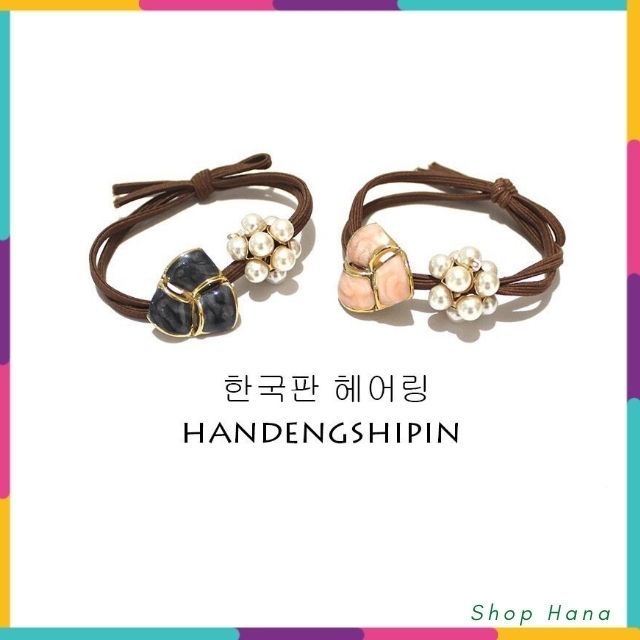 Dây thun buộc tóc đính đá thời trang phong cách Hàn Quốc dành cho nữ HNH027