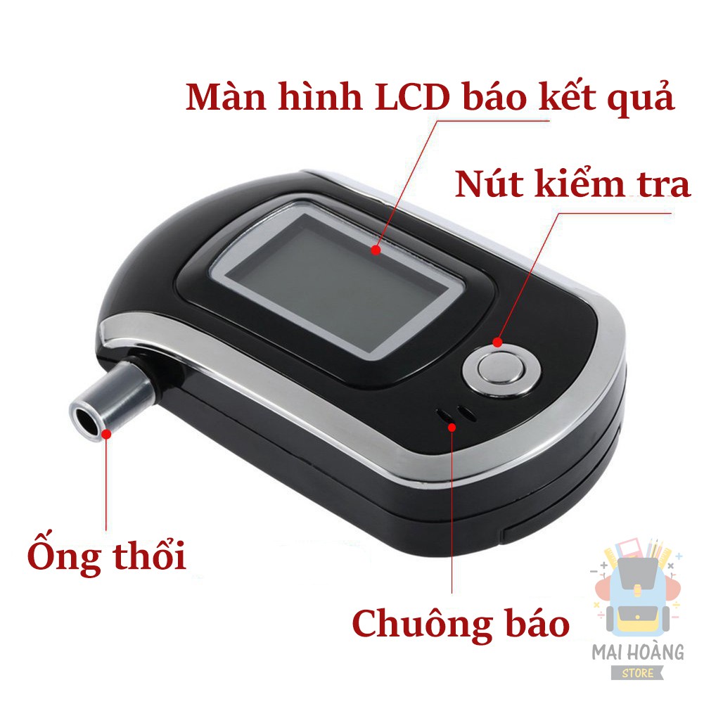 Máy đo nồng độ cồn AT6000 - Kiểm tra nhanh, chính xác nồng độ cồn, hiển thị kết quả trên màn hình LCD