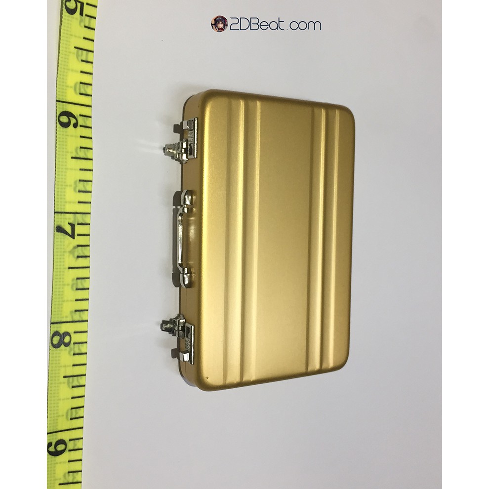 Phụ kiện mô hình búp bê figure 1/6 - Vali nhôm có khóa và ngăn da cao cấp