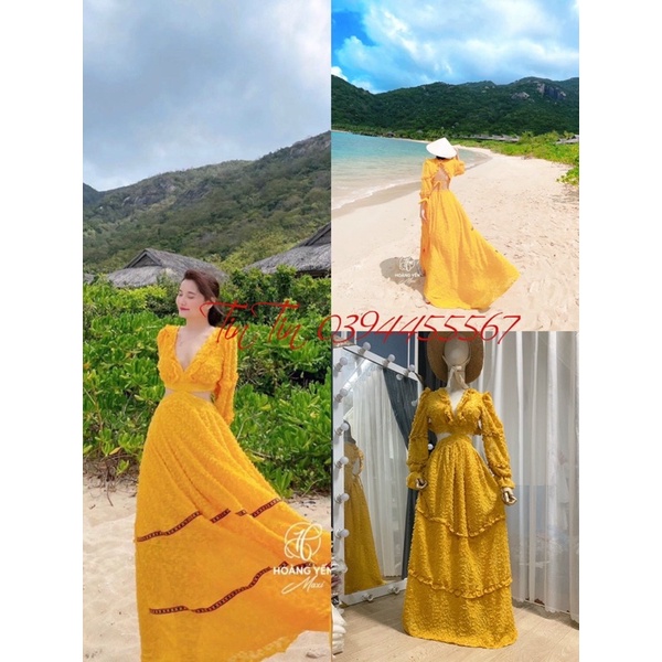 Đầm maxi lông vũ cut eo hở lưng sống ảo cực chất chill lên hình sang chảnh hết nấc