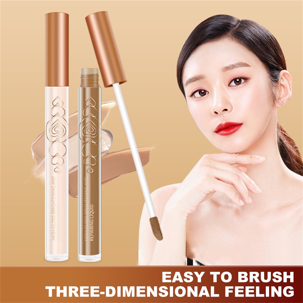 Kem che khuyết điểm Bobeini Diamond Super Highlighter Blusher Liquid Eye Shadow Pencil Phấn mắt lấp lánh không thấm nước lâu trôi Phấn mắt lung linh Bảng trang điểm mắt okase