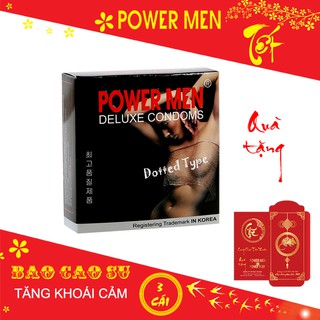 Bao cao su POWERMEN Dotted 3 chiếc