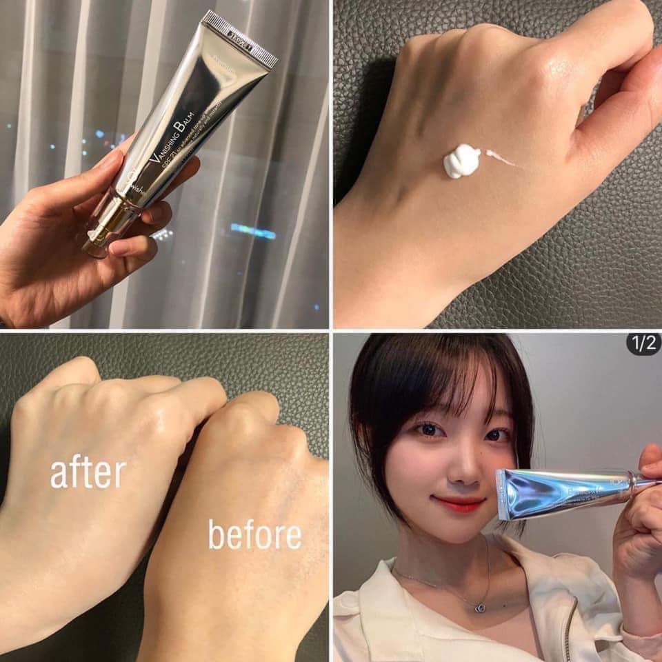 Combo 2 tuýp kem dưỡng trắng da 9W VB, nâng tông, chống nắng, kem nâng tone 9 Wishes Vanishing Balm up tone Premium SPF2